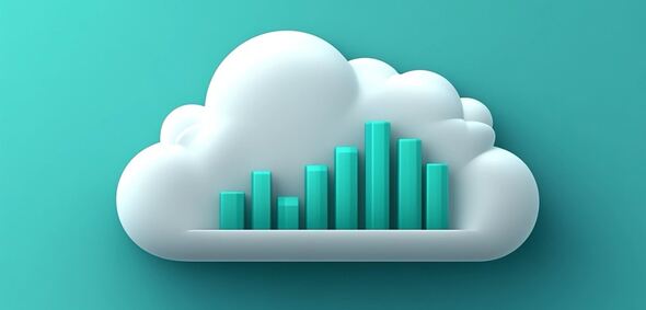 Cloud analytics, created by day10110 using midjourney https://www.midjourney.com/jobs/4aba8f24-567b-4df0-a5ea-d98630f6e060?index=0